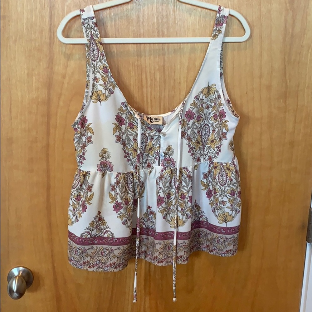 EUC Show Me Your Mumu top - Flower Shower Gauze